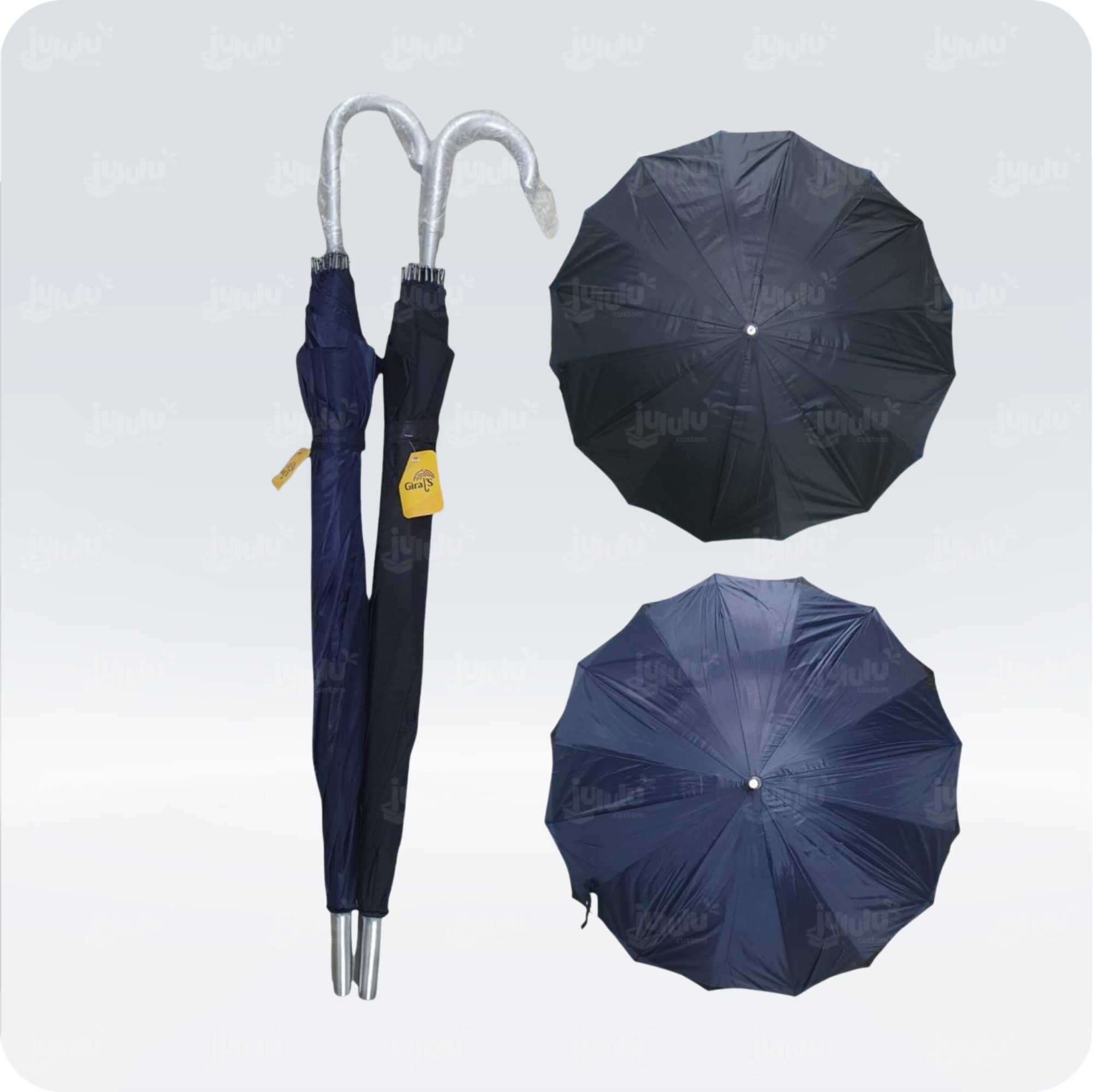 Sombrilla manual grande doble tela